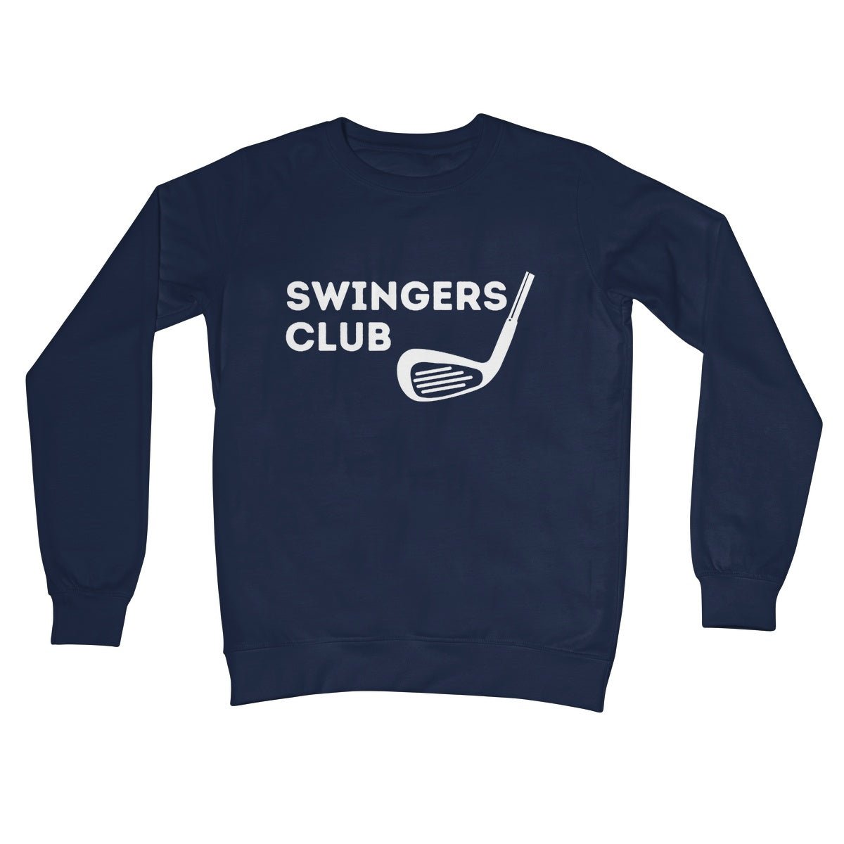 Swingers Club Crew Jumper - Oxford Navy - Funny Jumper