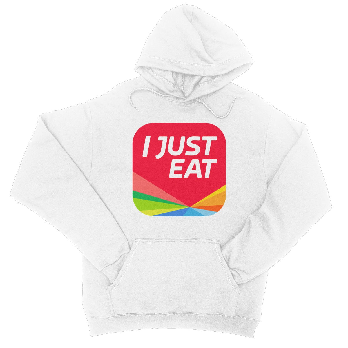 I Just Eat Hoodie - Arctic White - Funny Hoodie