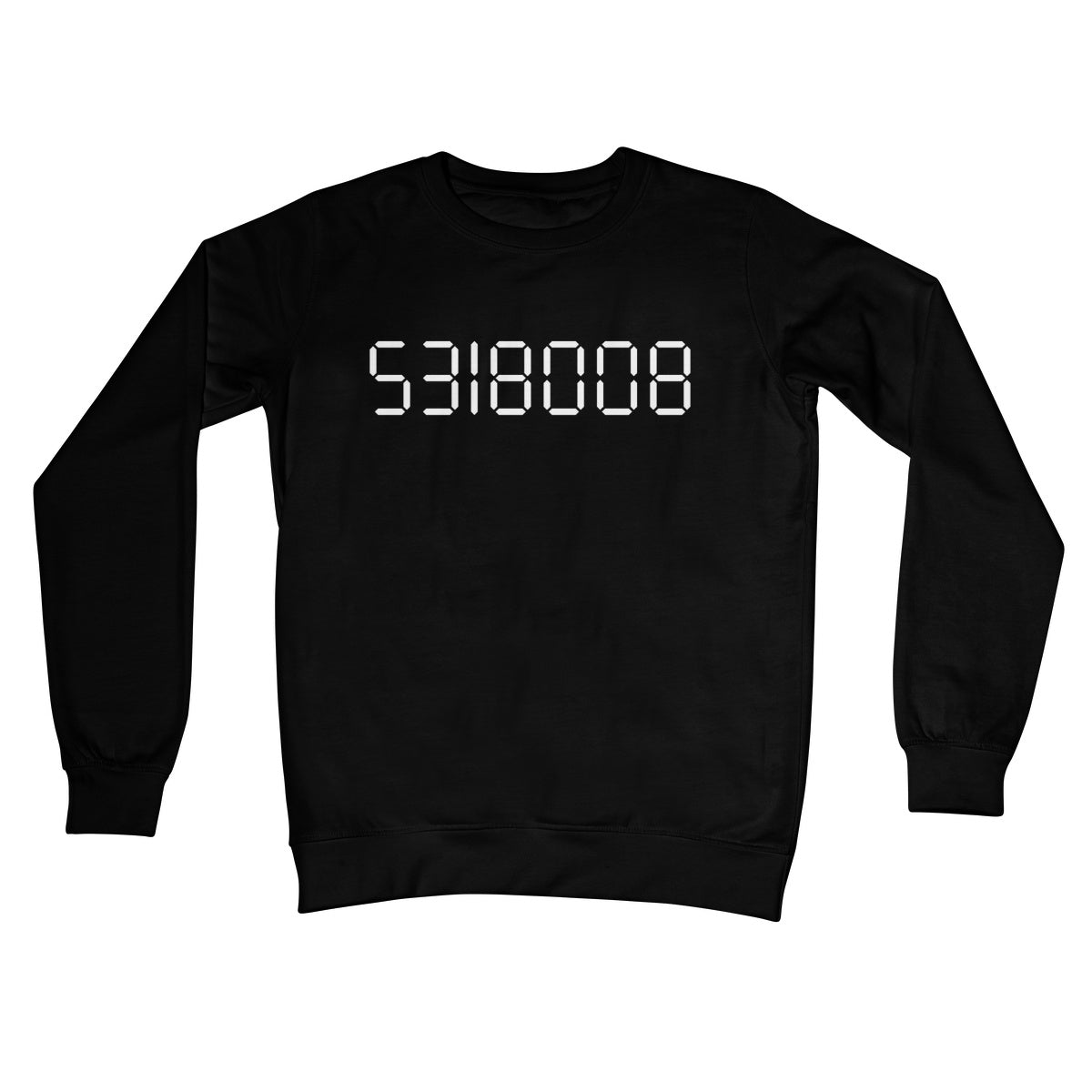 Calculator Boobies Jumper - Jet Black - Funny Jumper