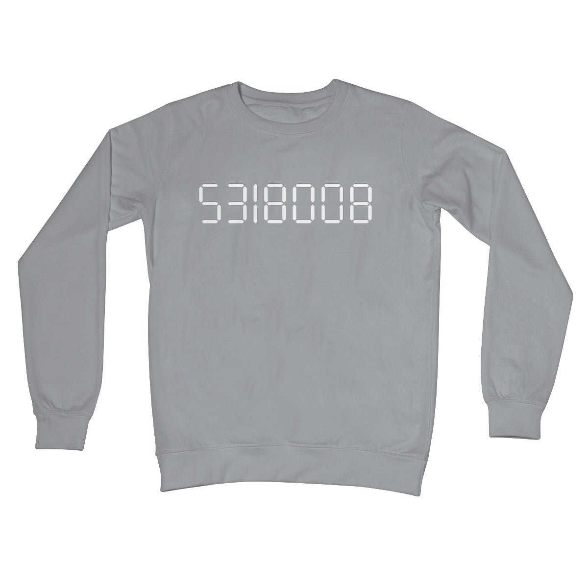 Calculator Boobies Jumper - Steel Grey - Funny Jumper