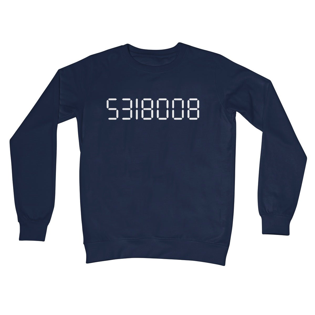 Calculator Boobies Jumper - Oxford Navy - Funny Jumper