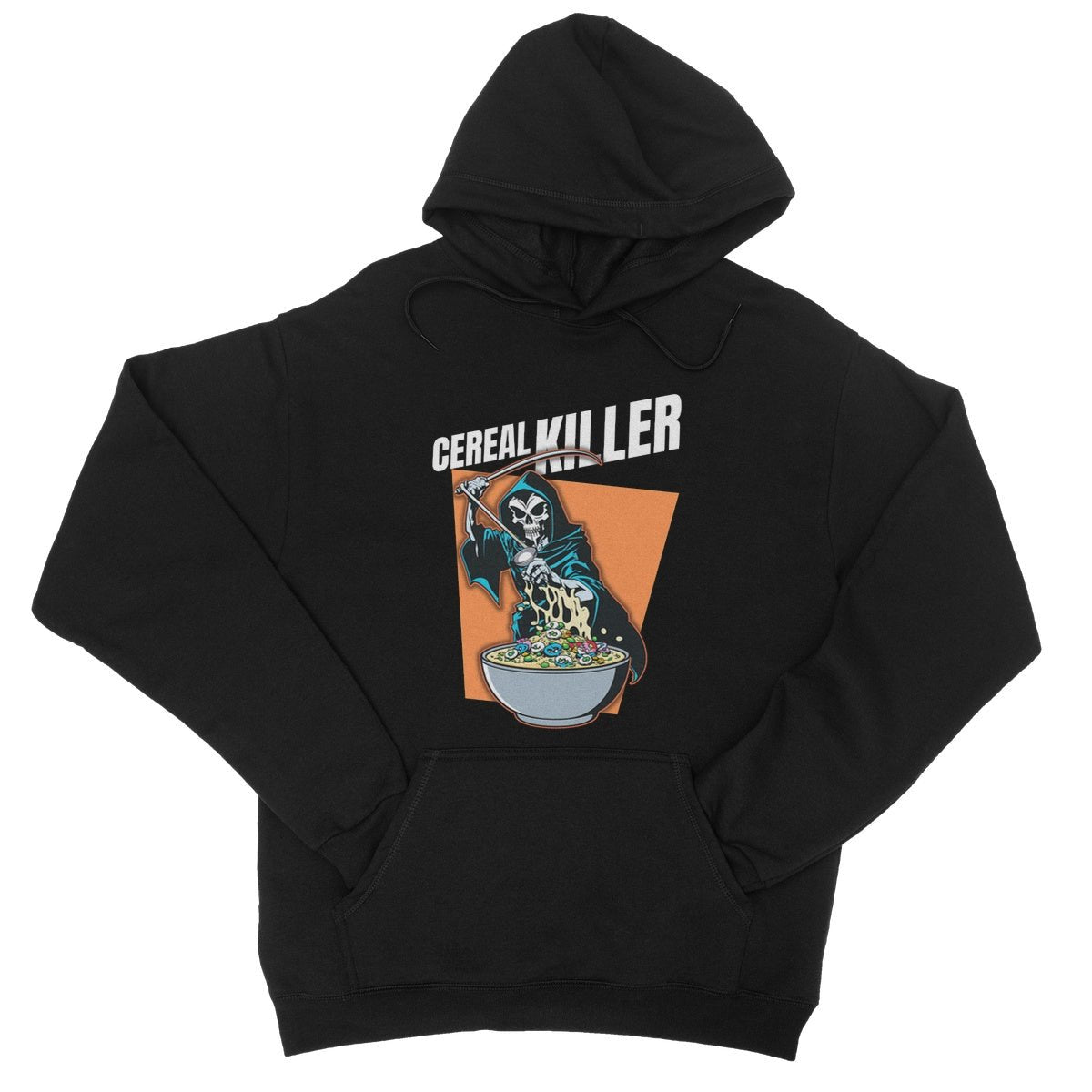 Cereal Killer Hoodie - Jet Black - Funny Hoodie