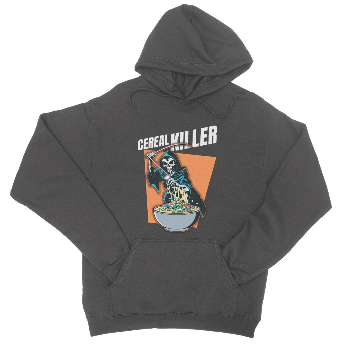Cereal Killer Hoodie - Charcoal - Funny Hoodie