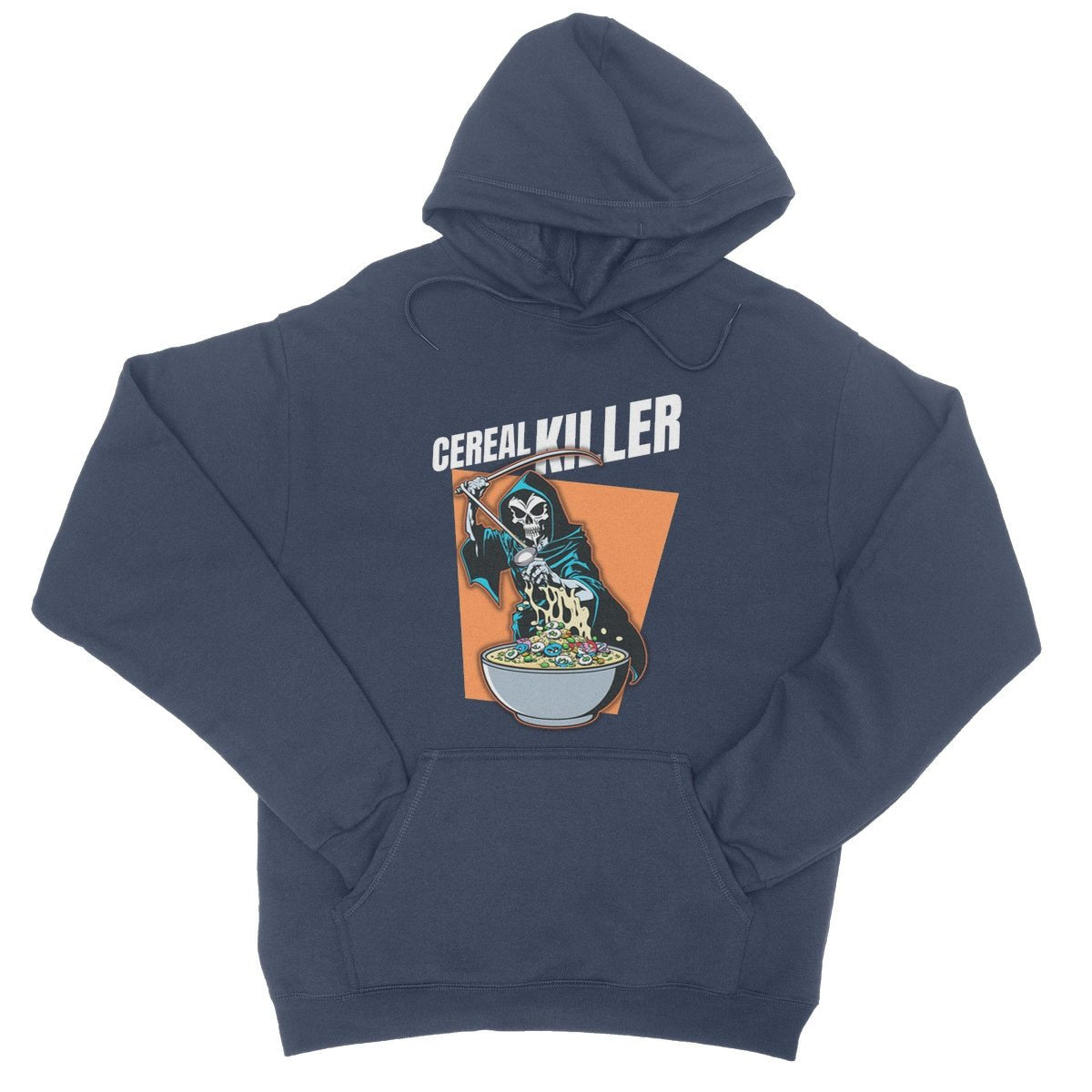 Cereal Killer Hoodie - Oxford Navy - Funny Hoodie