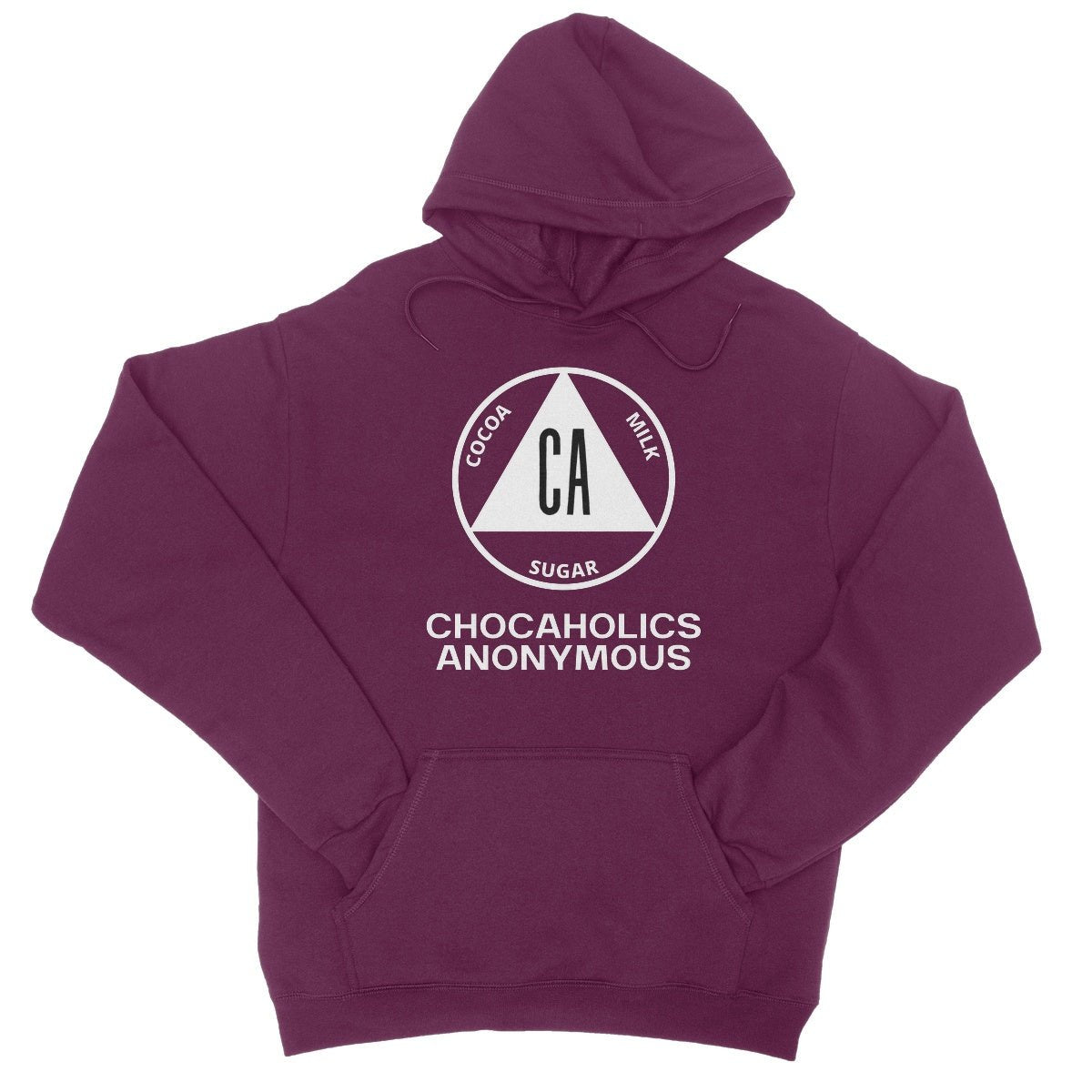Chocaholics Anonymous Hoodie - Burgundy - Funny Hoodie