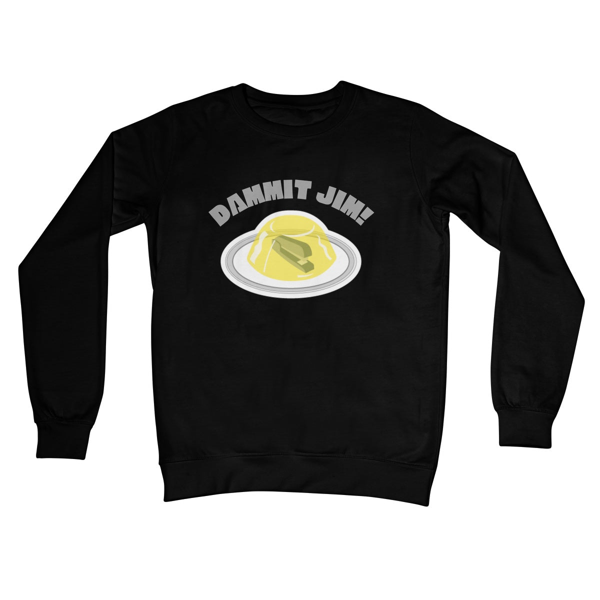 Dammit Jim Jumper - Jet Black - Funny Jumper