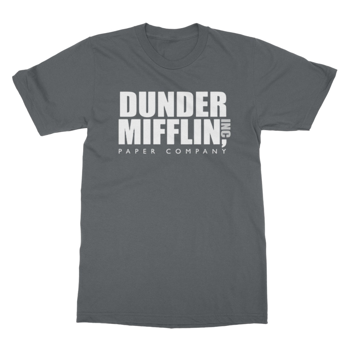 Dunder Mifflin T-Shirt - Charcoal - Funny T-Shirt