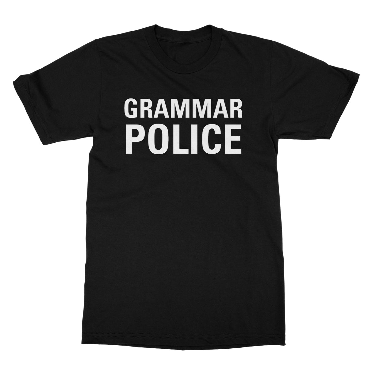 Grammar Police T-Shirt - Black - Funny T-Shirt