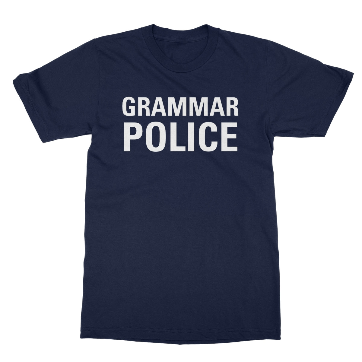Grammar Police T-Shirt - Navy - Funny T-Shirt