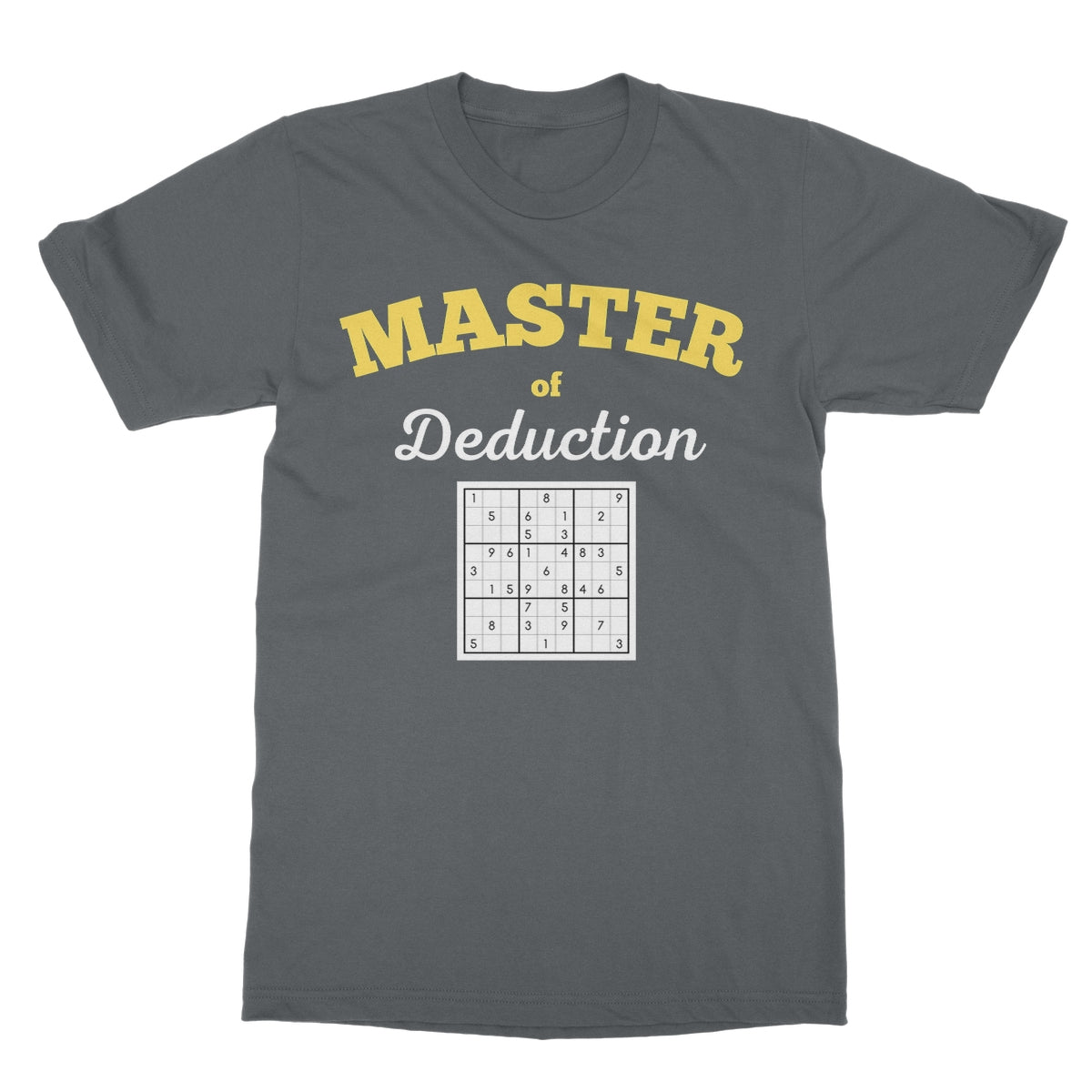 Master of Deduction T-Shirt - Charcoal - funny t-shirt