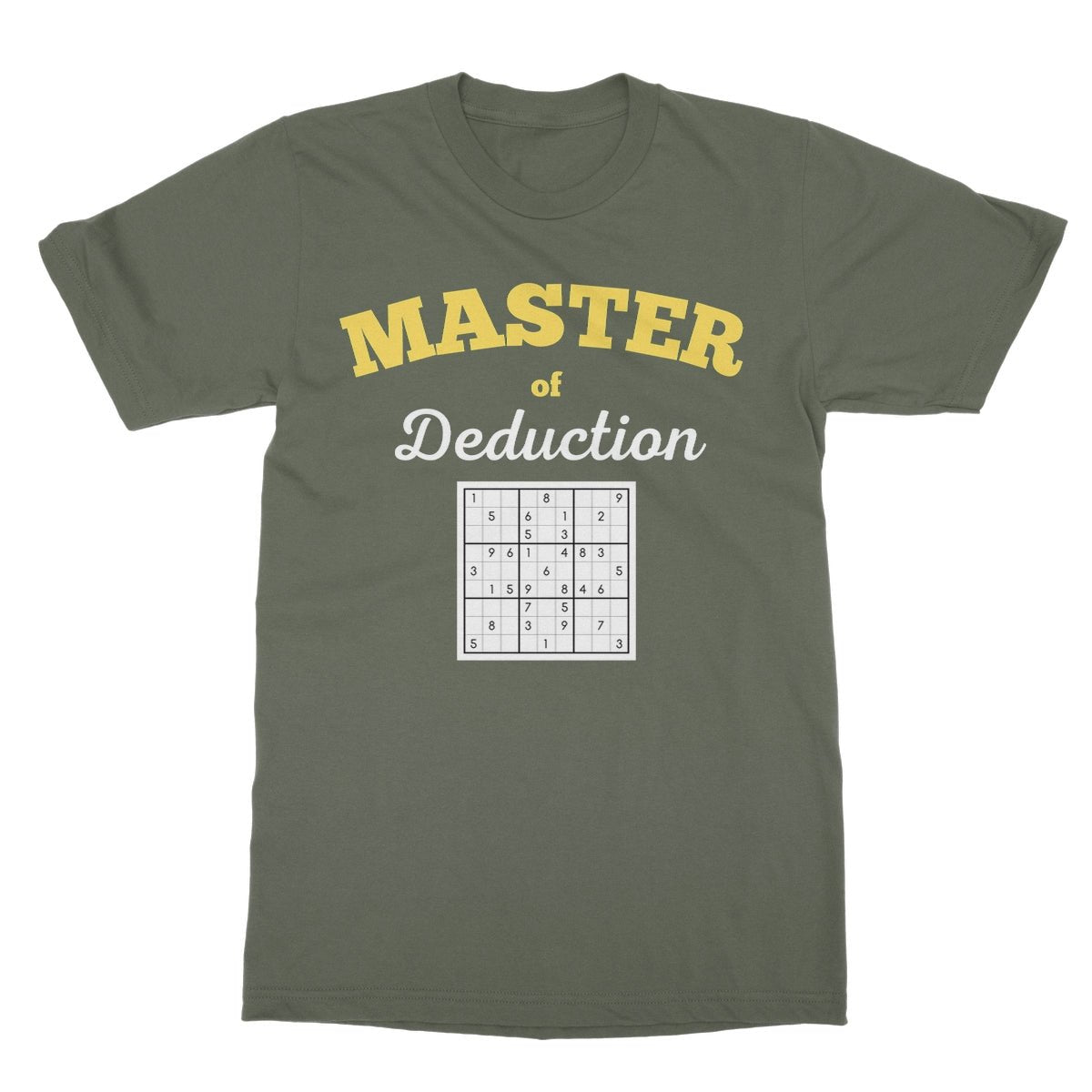 Master of Deduction T-Shirt - Military Green - funny t-shirt