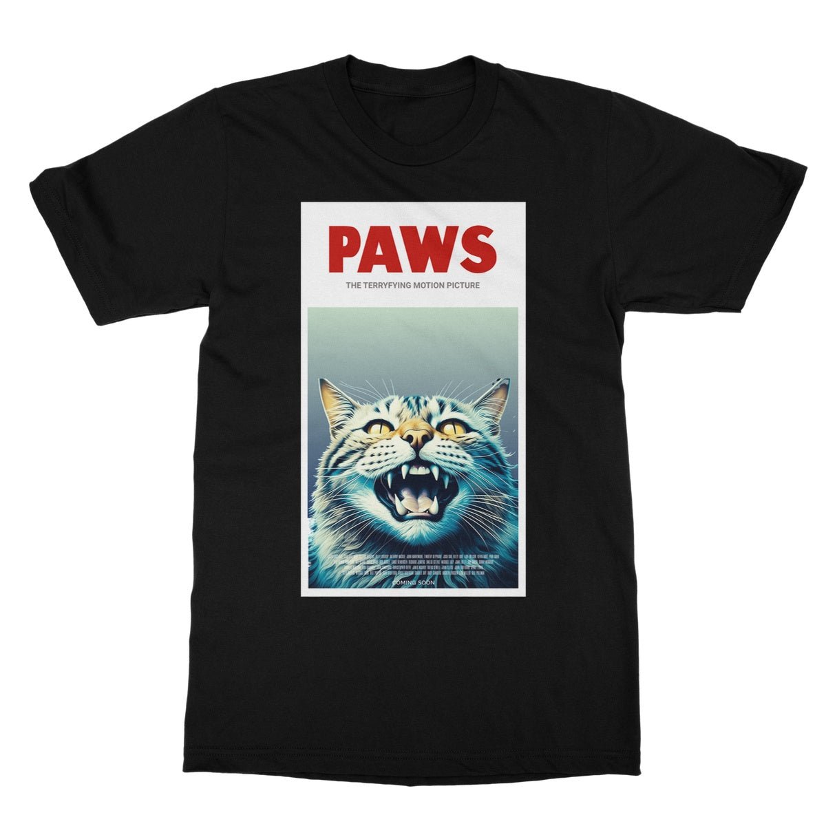 Paws T-Shirt - Black - Funny T-Shirt