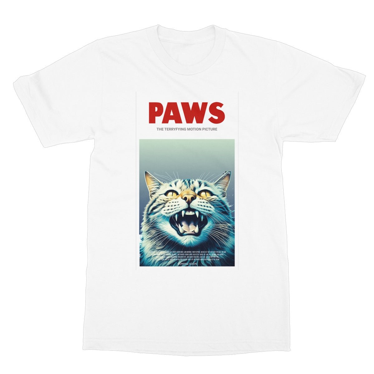 Paws T-Shirt - White - Funny T-Shirt