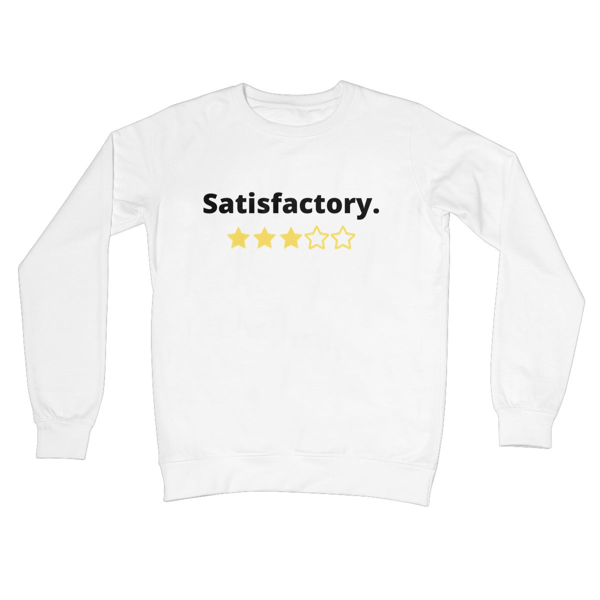 Satisfactory Jumper - Arctic White - Funny Jumper