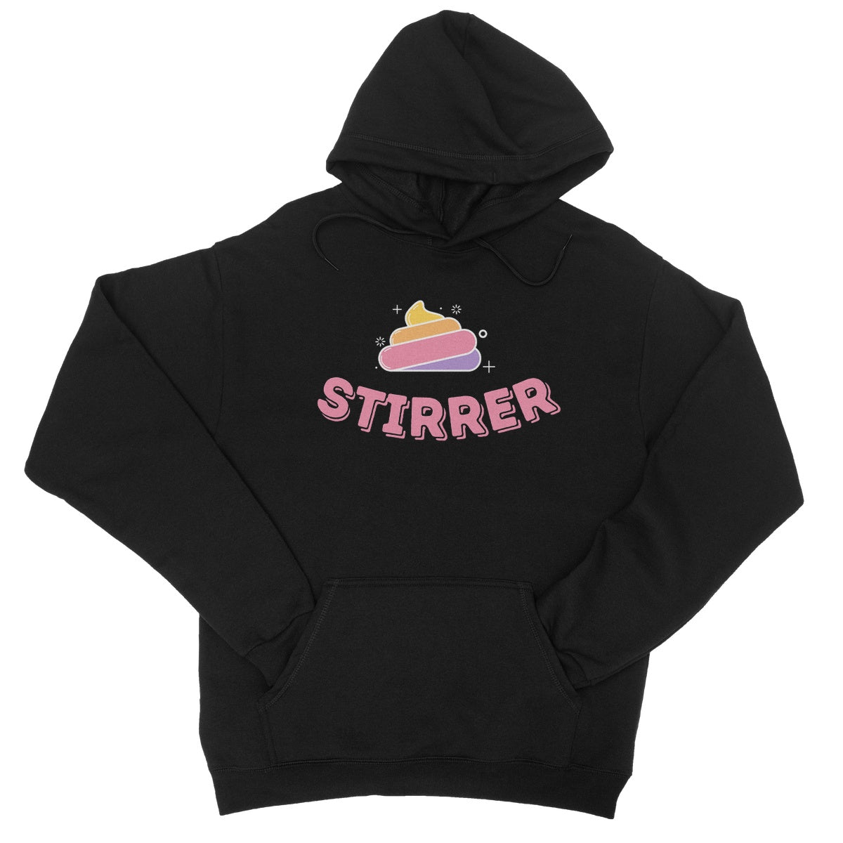 Sh*t Stirrer Hoodie - Jet Black - Funny Hoodie