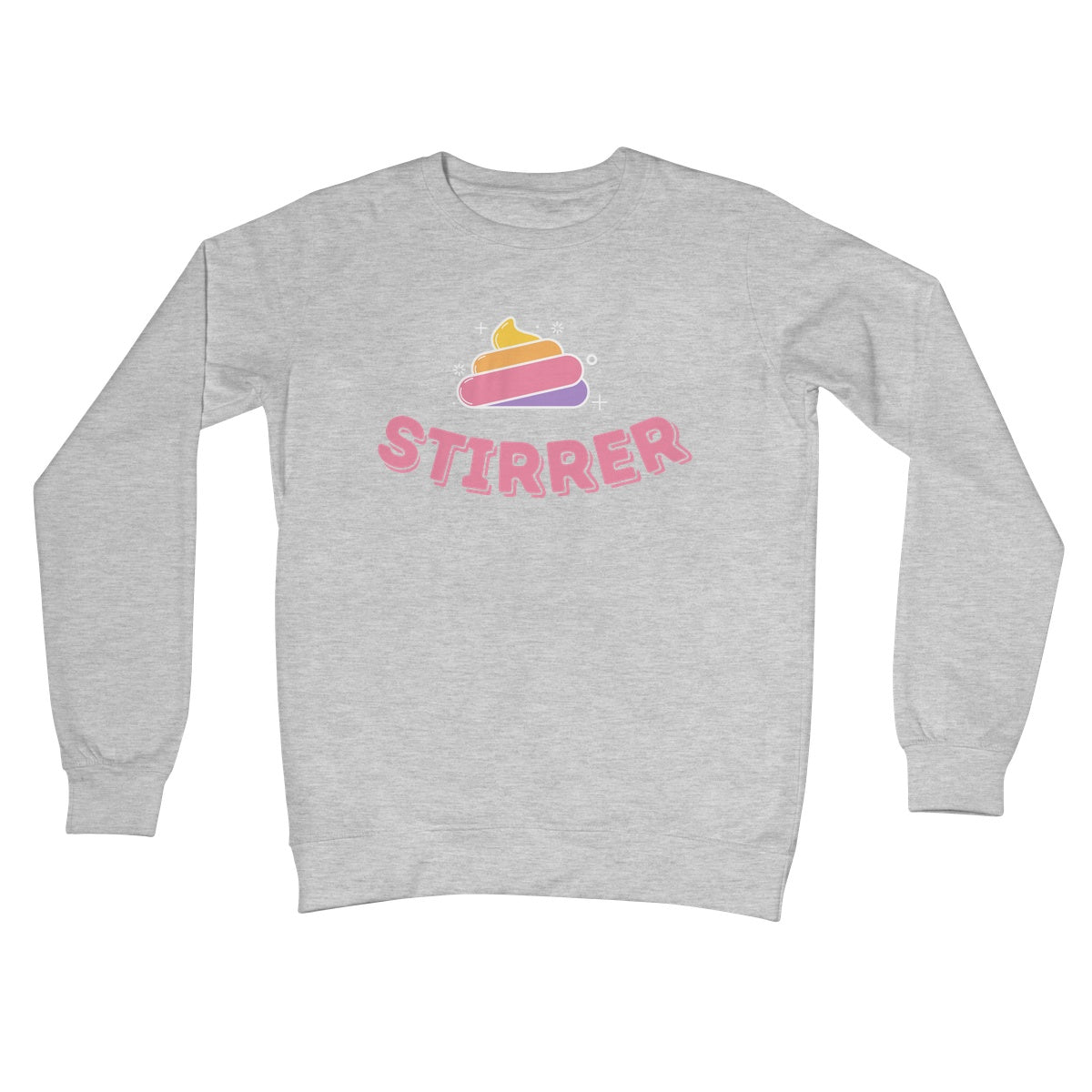 Sh*t Stirrer Jumper - Heather Grey - Funny Jumper