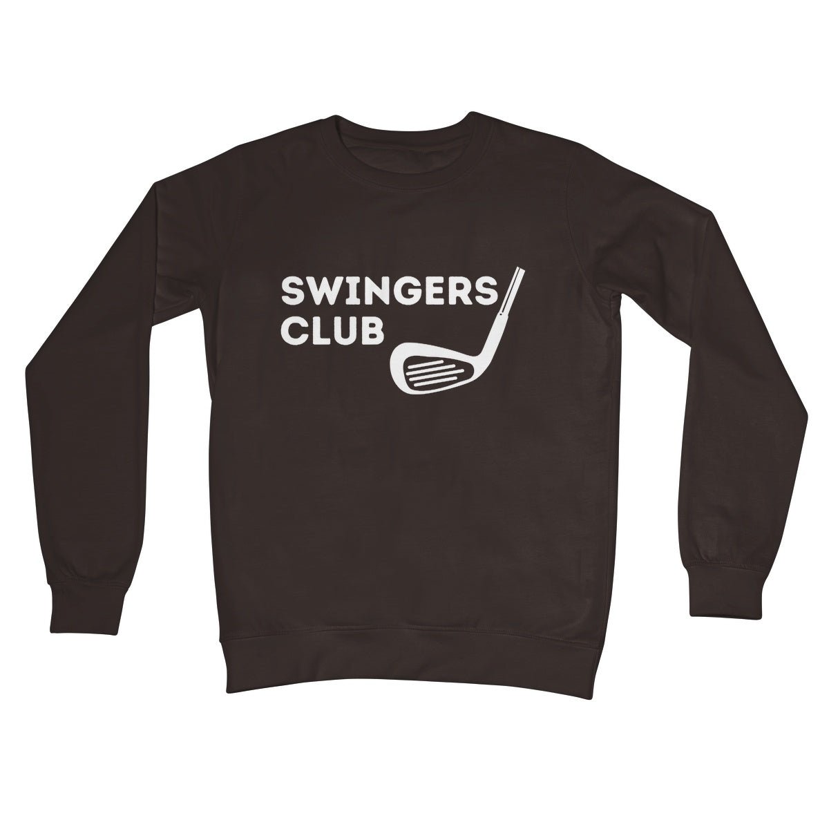 Swingers Club Crew Jumper - Hot Chocolate - Funny Jumper