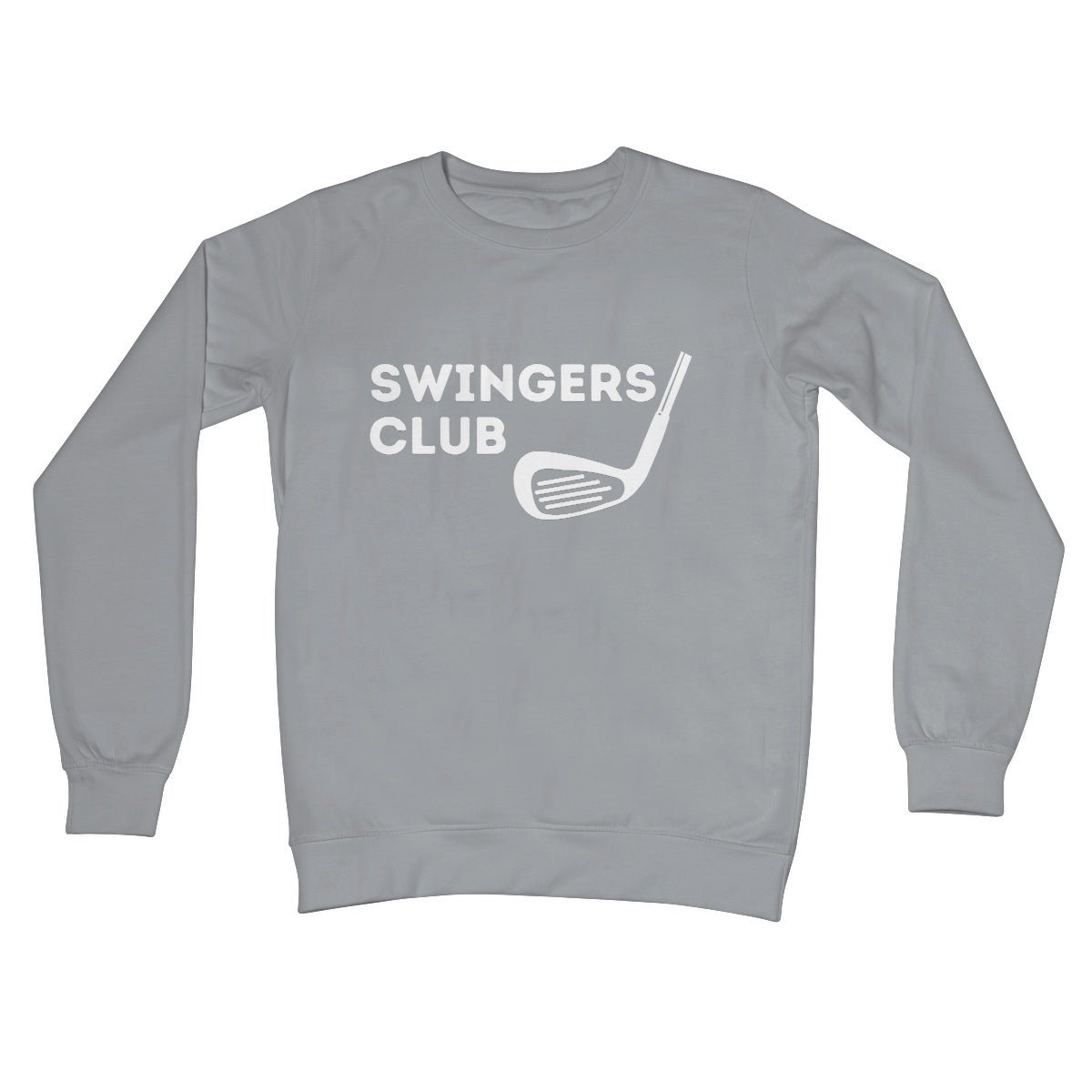 Swingers Club Crew Jumper - Steel Grey - Funny Jumper