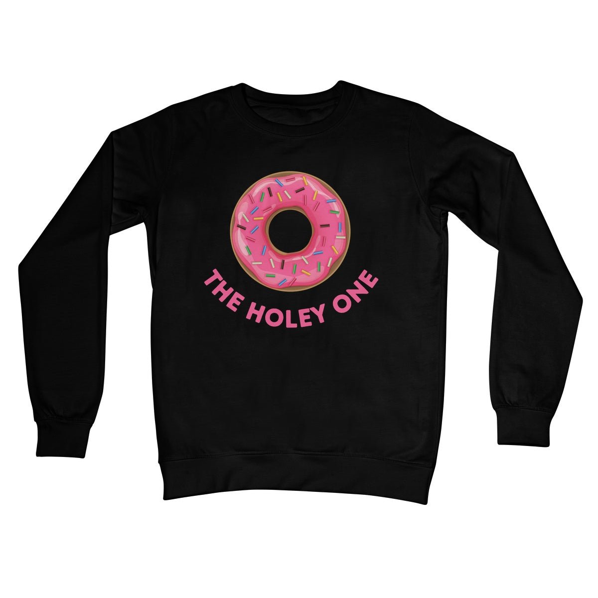 The Holey Donut Jumper - Jet Black - Funny Jumper