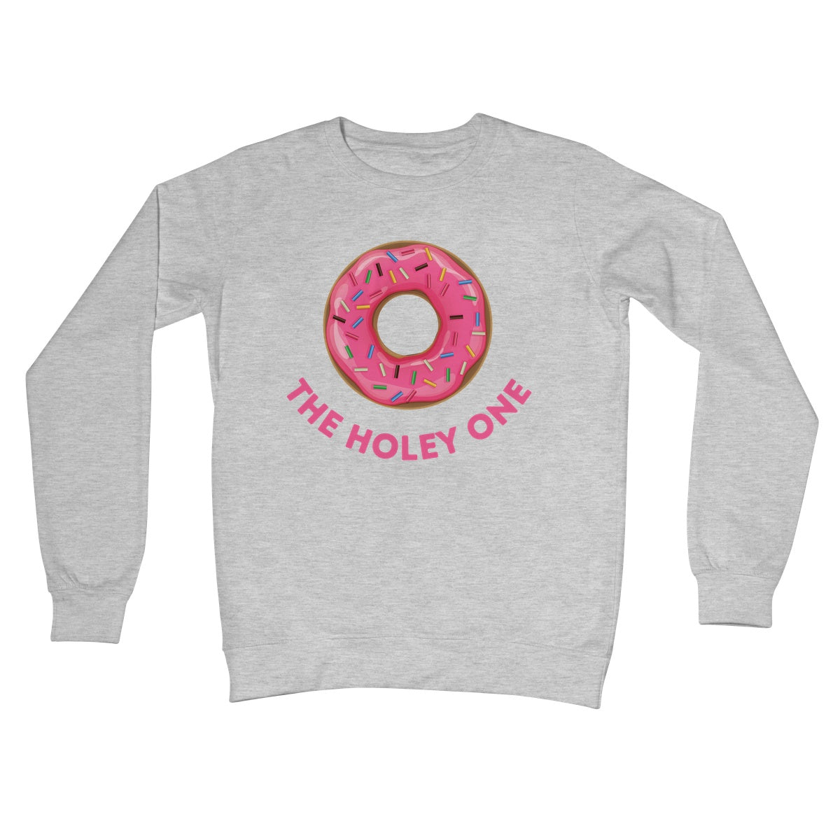 The Holey Donut Jumper - Heather Grey - Funny Jumper