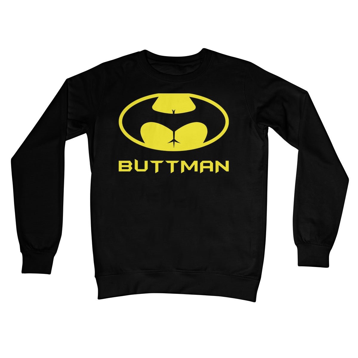 ButtMan Jumper - Jet Black - Funny Jumper