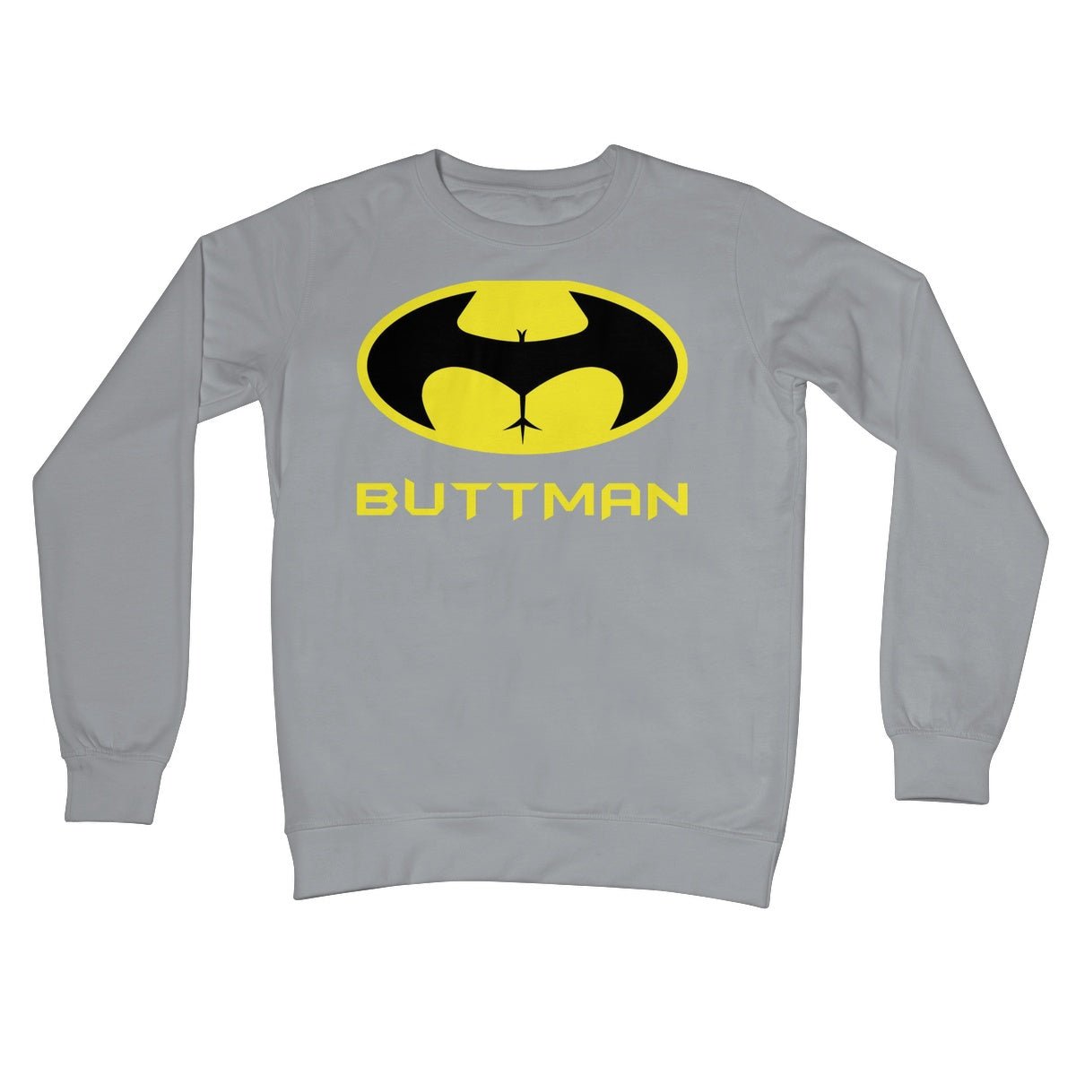 ButtMan Jumper - Steel Grey - Funny Jumper