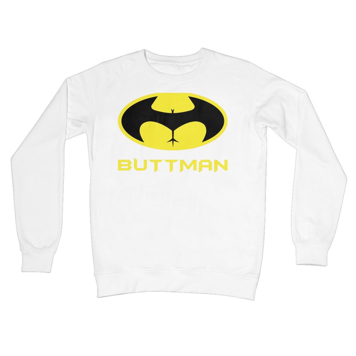 ButtMan Jumper - Arctic White - Funny Jumper