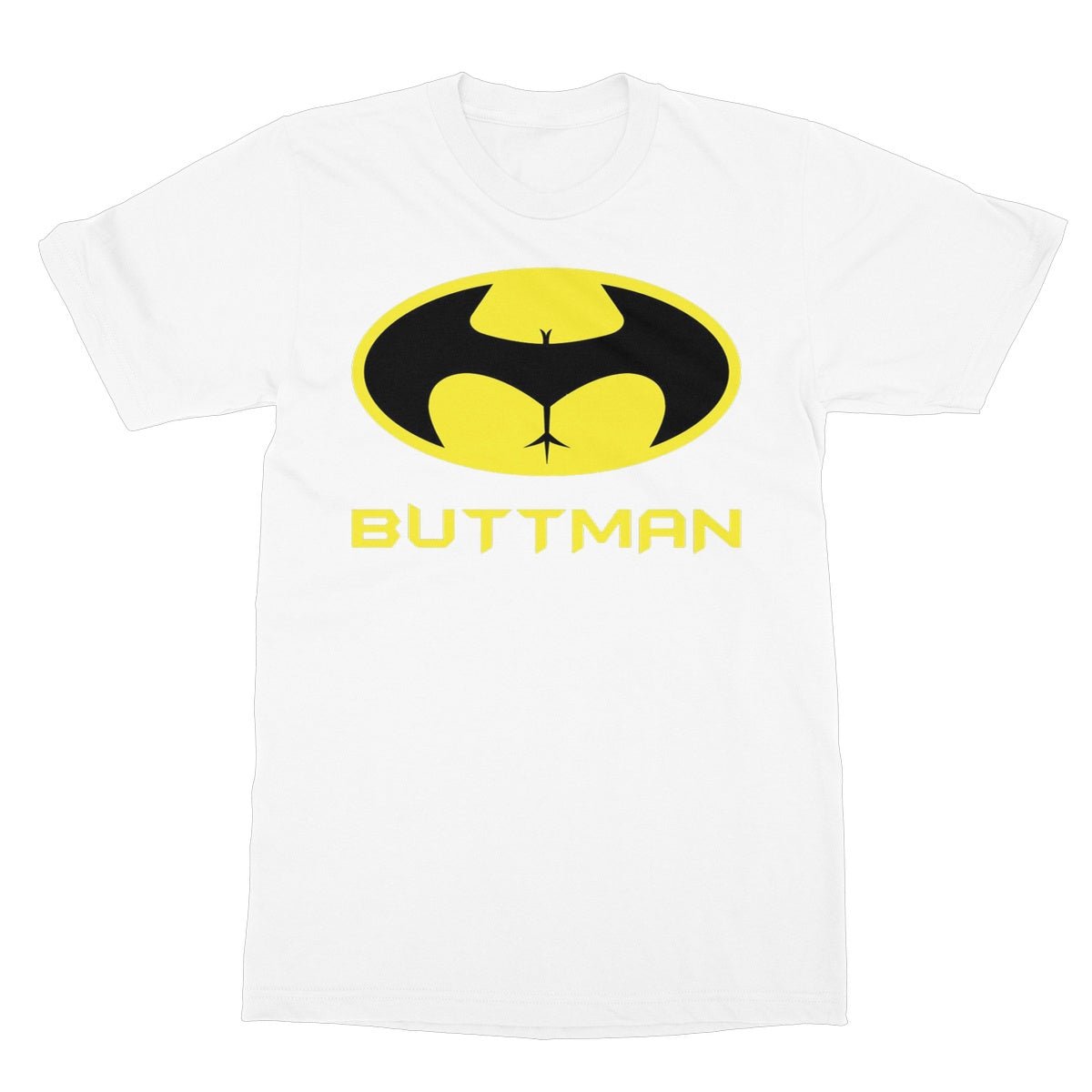 ButtMan T-Shirt - White - Funny T-Shirt