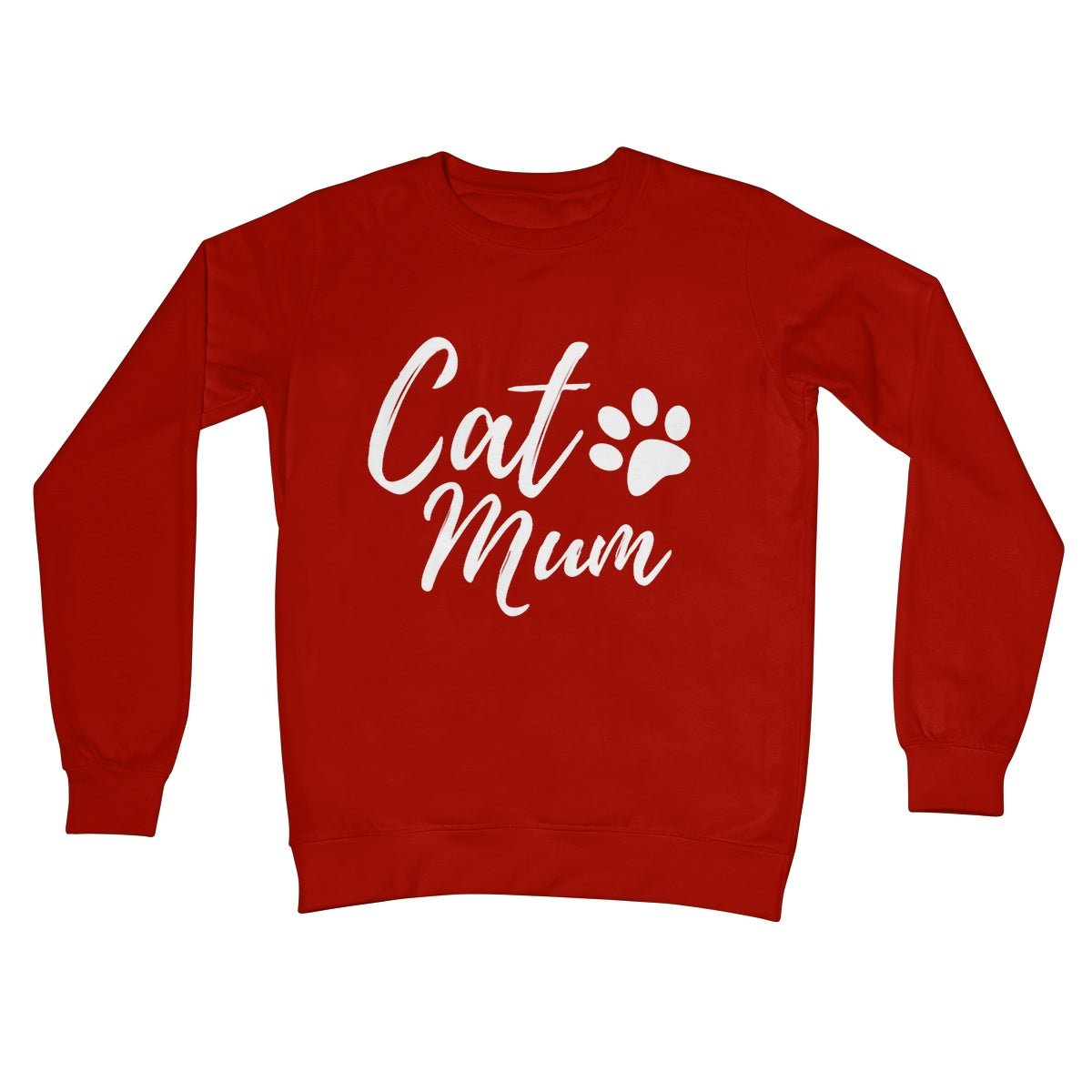 Cat Mum Jumper - Fire Red - Funny Jumper