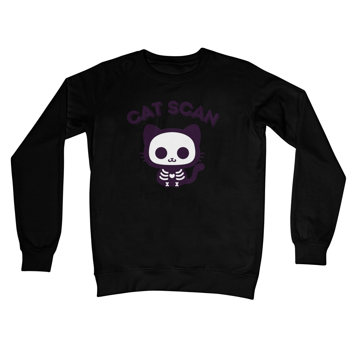 Cat Scan Jumper - Jet Black - Funny Jumper