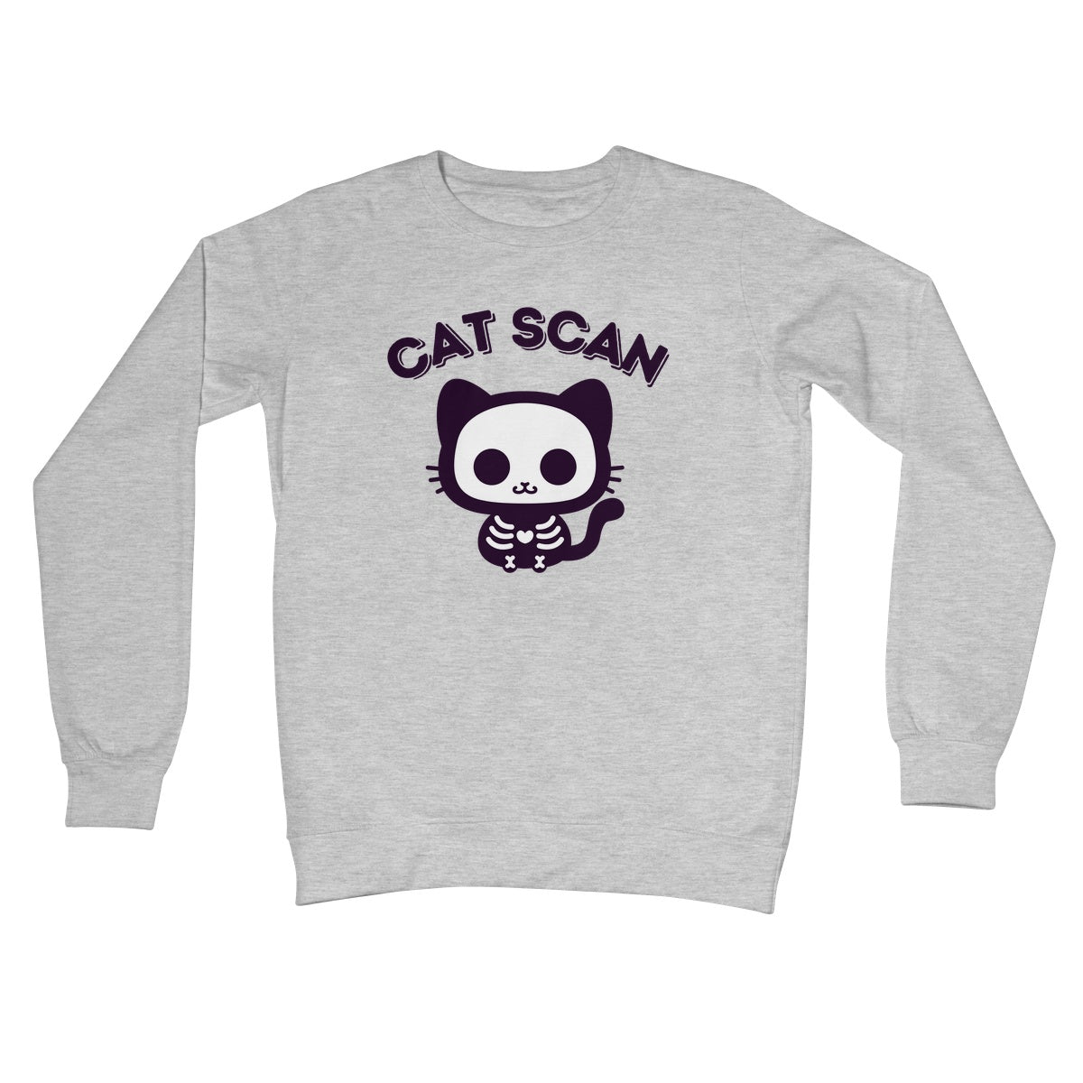 Cat Scan Jumper - Heather Grey - Funny Jumper