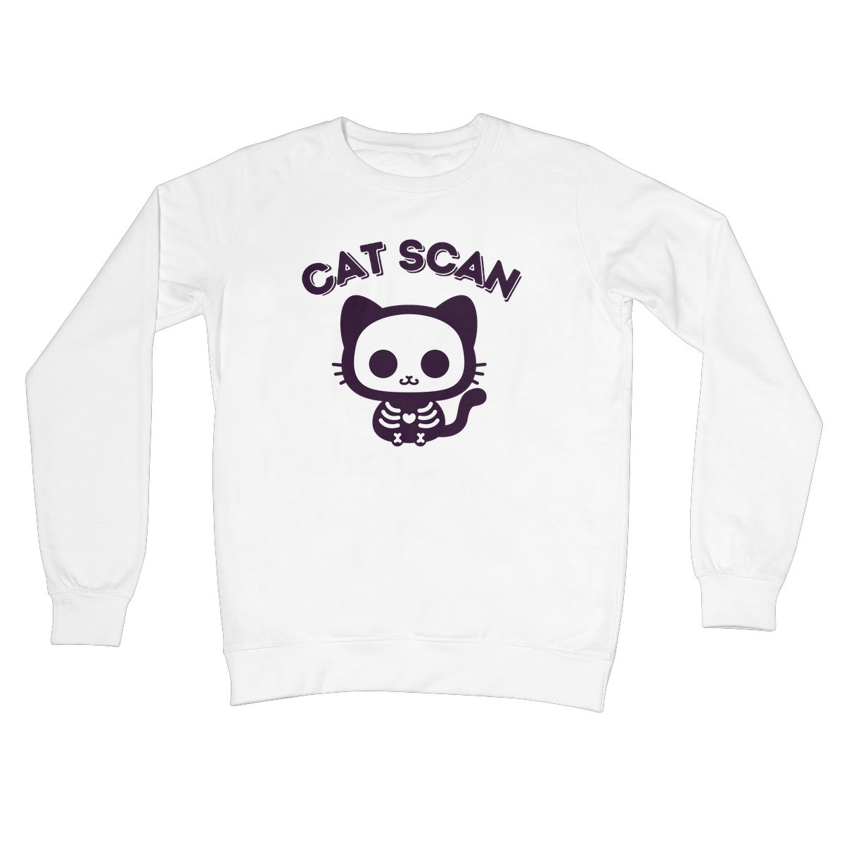 Cat Scan Jumper - Arctic White - Funny Jumper