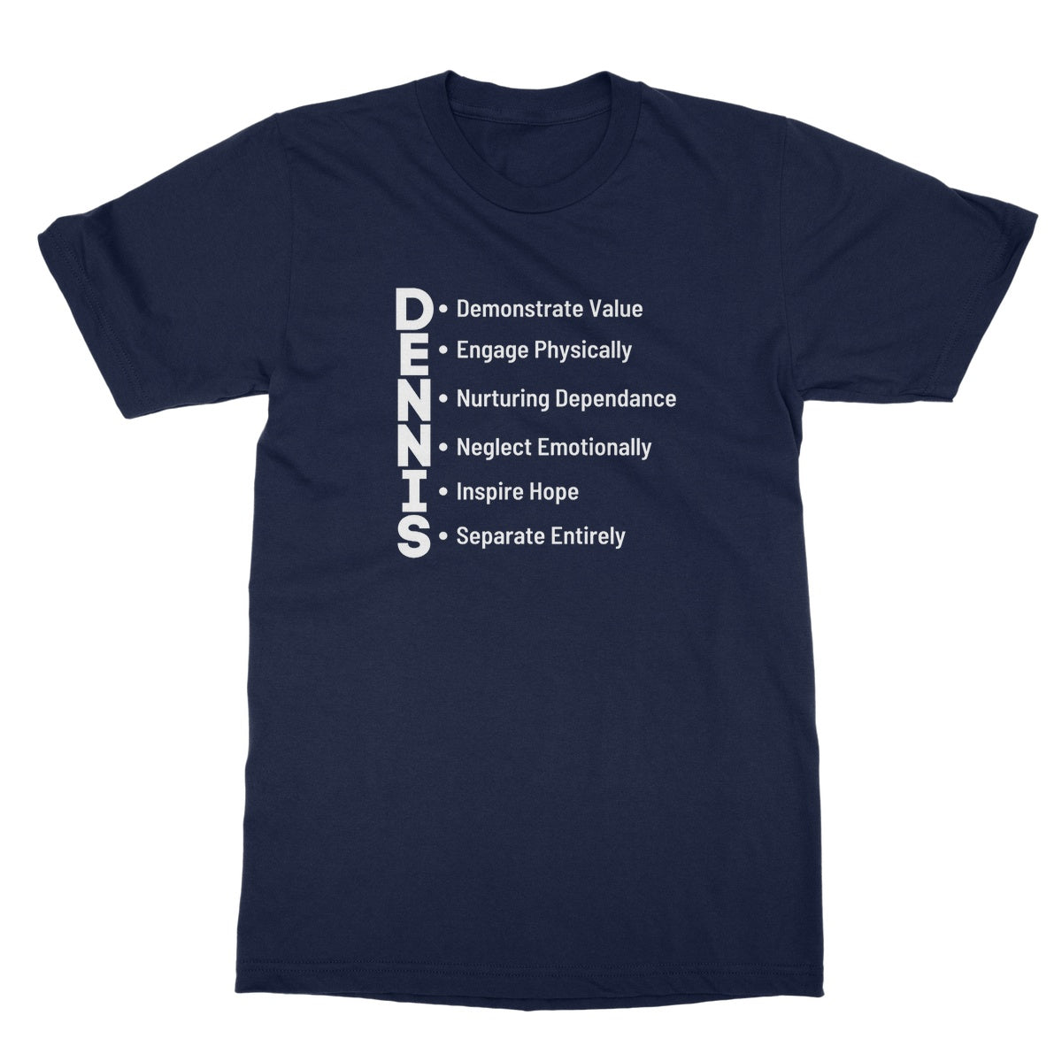D.E.N.N.I.S System T-Shirt - Navy - Funny T-Shirt
