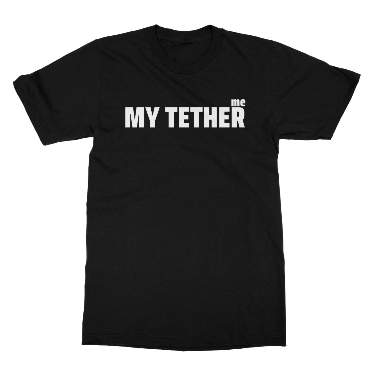 At The End Of My Tether T-Shirt - Black - Funny T-Shirt