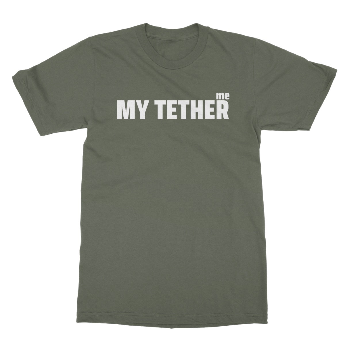 At The End Of My Tether T-Shirt - Military Green - Funny T-Shirt