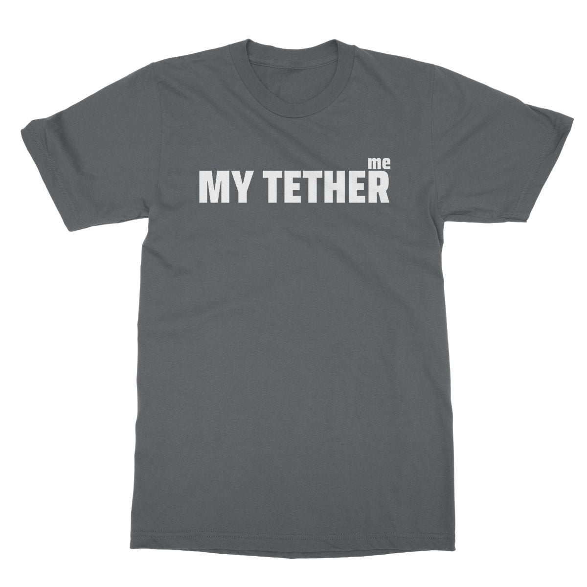 At The End Of My Tether T-Shirt - Charcoal - Funny T-Shirt