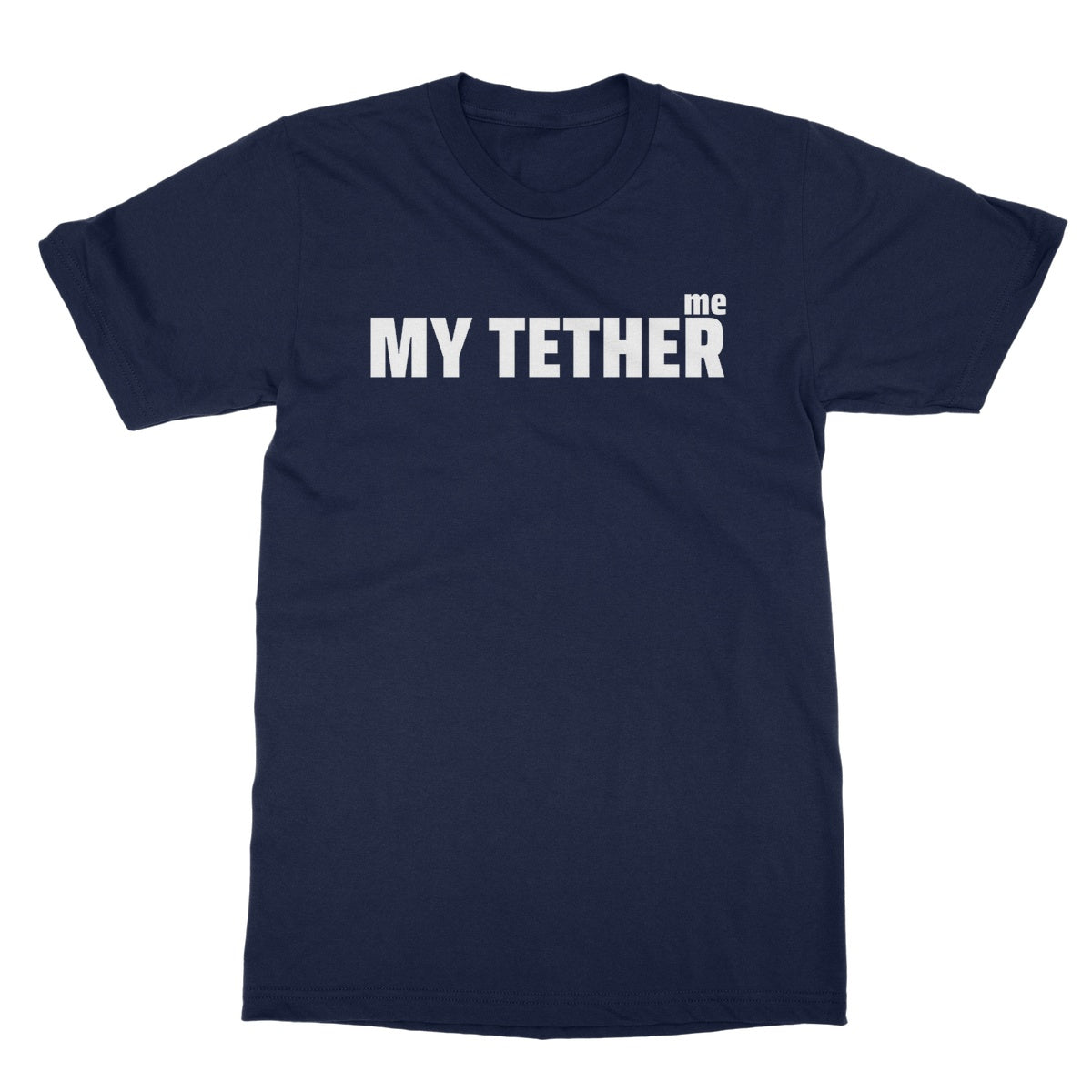 At The End Of My Tether T-Shirt - Navy - Funny T-Shirt