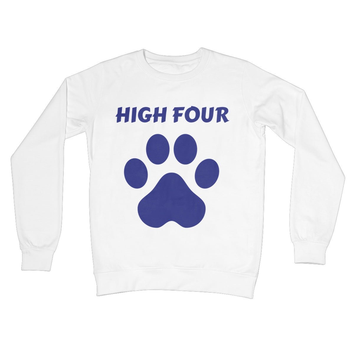 High Four Jumper - Arctic White - Funny Jumper