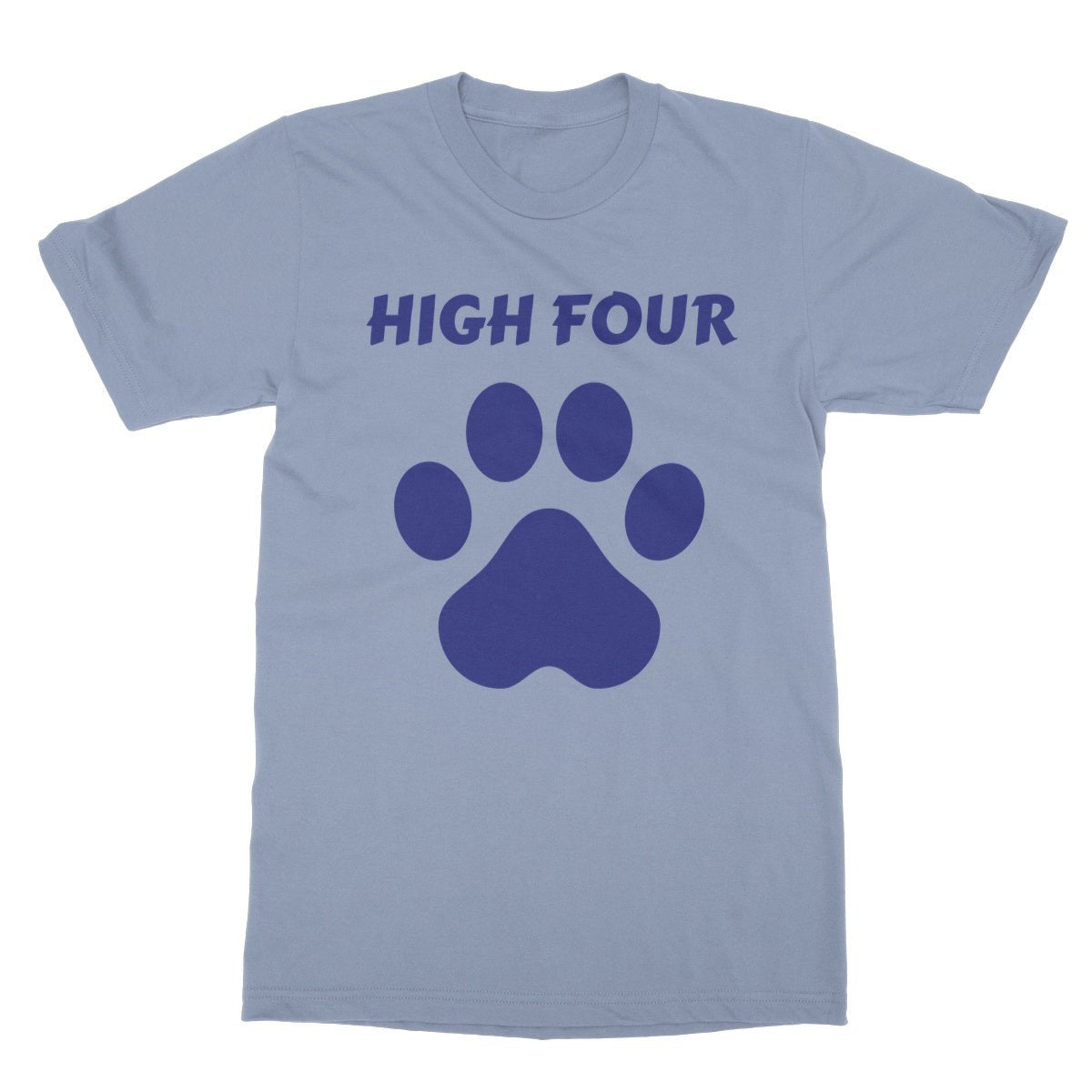 High Four T-Shirt - Light Blue - Funny T-Shirt