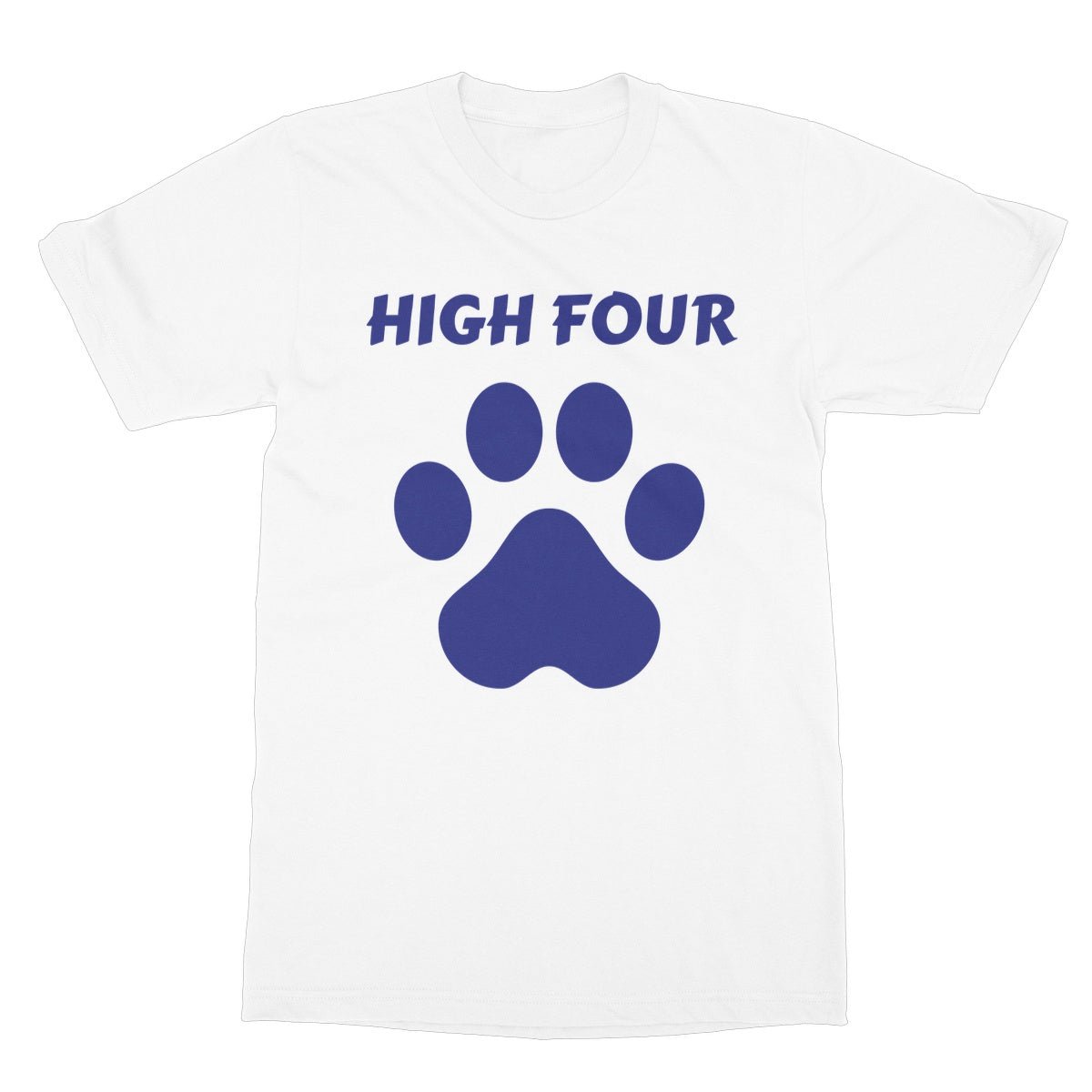 High Four T-Shirt - White - Funny T-Shirt