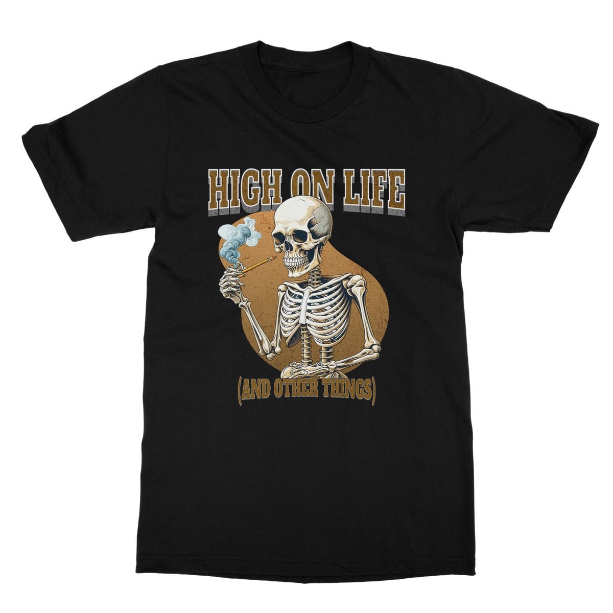 High On Life (And Drugs) T-Shirt - Black - Funny T-Shirt