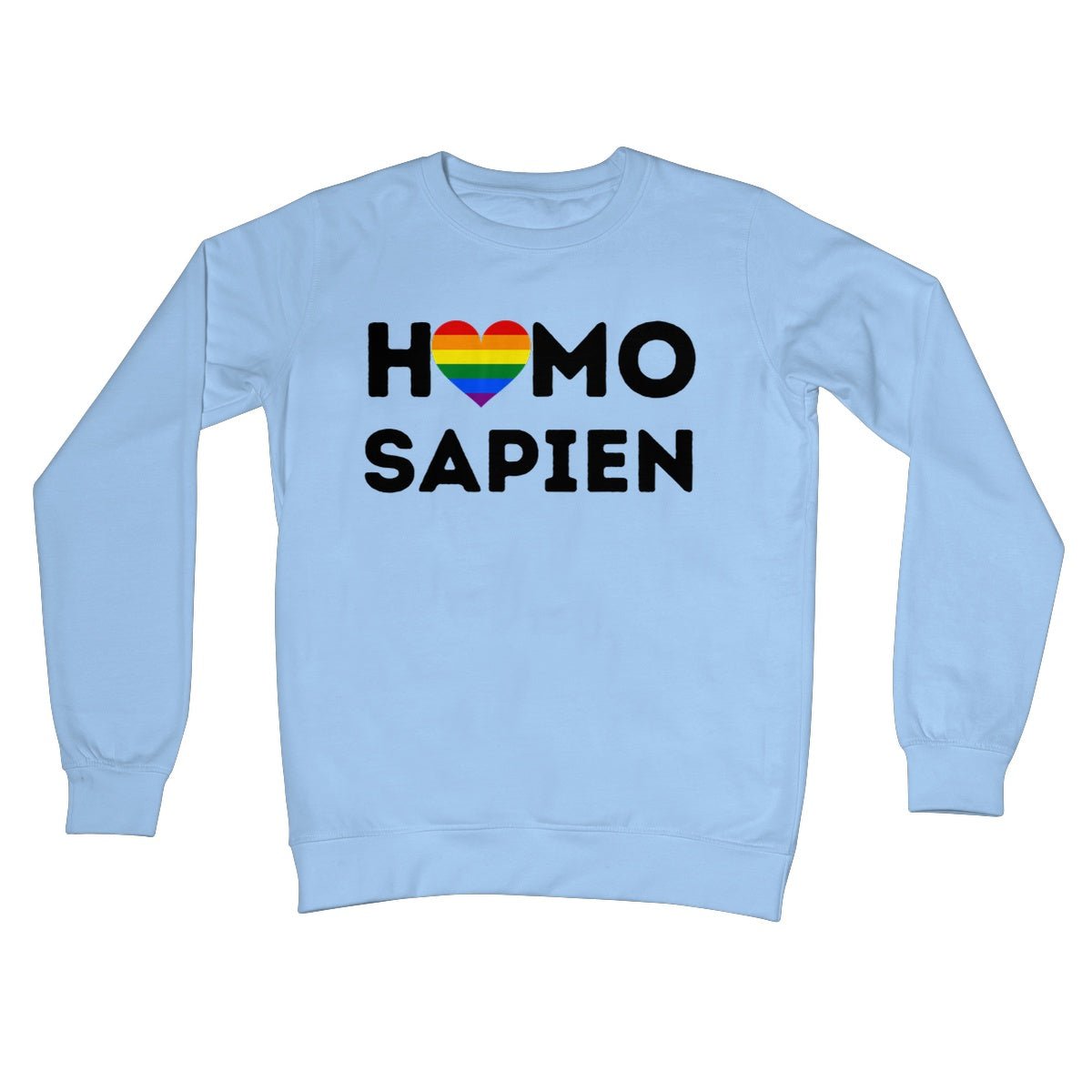 Homo Sapien Jumper - Sky Blue - Funny Jumper