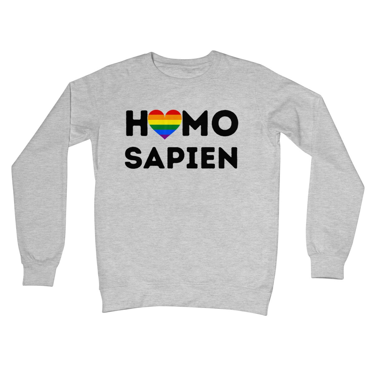 Homo Sapien Jumper - Heather Grey - Funny Jumper