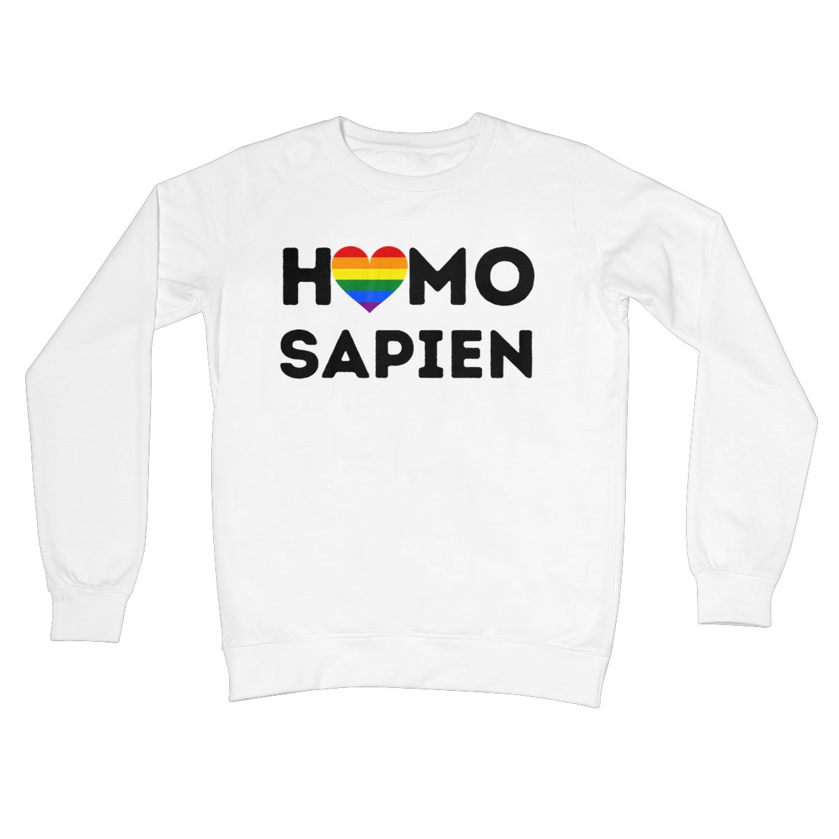 Homo Sapien Jumper - Arctic White - Funny Jumper