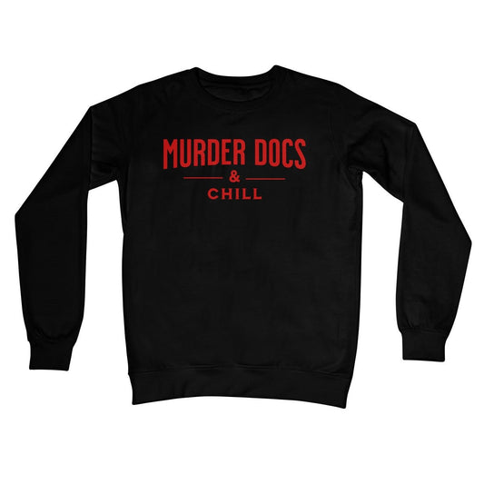 Murder Docs & Chill Jumper - Jet Black - Funny Jumper