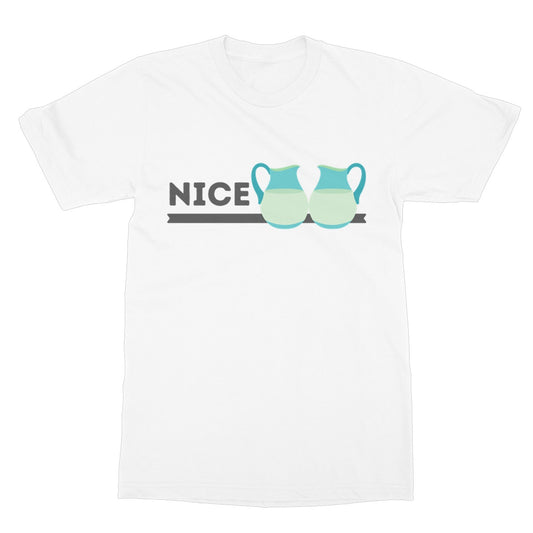 Nice Jugs T-Shirt - White - Funny T-Shirt