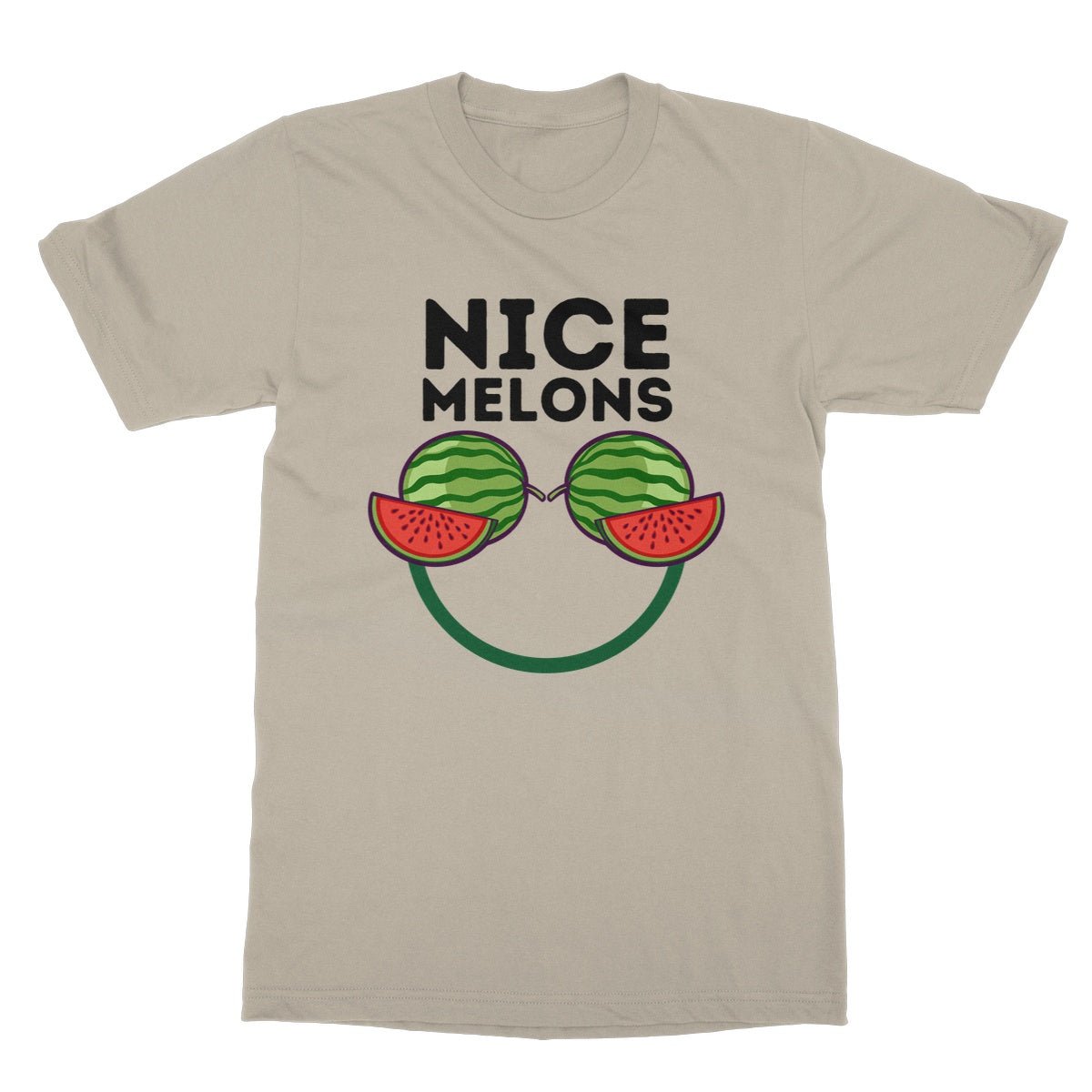 Nice Melons T-Shirt - Sand - Funny T-Shirt