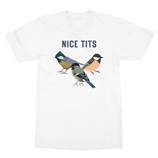 Nice Tits T-Shirt - White - Funny T-Shirt
