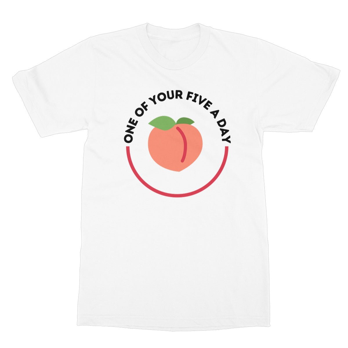 One Of Your Five A Day T-Shirt - White - Funny T-Shirt