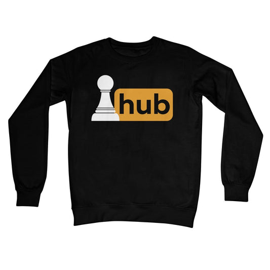 Pawn Hub Jumper - Jet Black - Funny Jumper